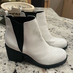 White Dirty Laundry Booties